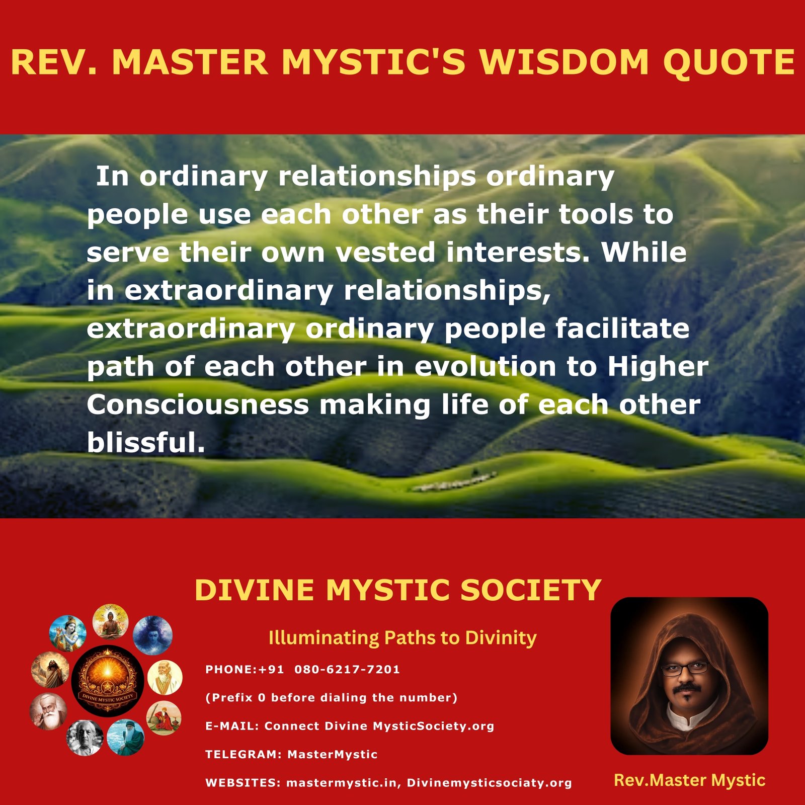 Rev Master Mystic.s Wisdom Quote No 11